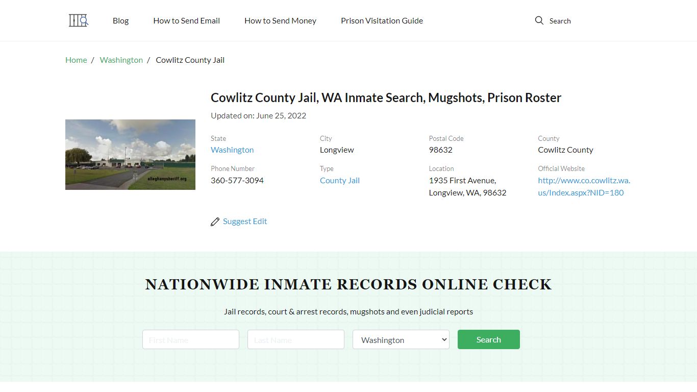 Cowlitz County Jail, WA Inmate Search, Mugshots, Prison Roster